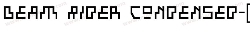 Beam Rider Condensed字体转换